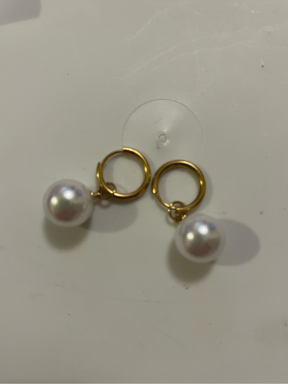 NEW Gold and Pearl Earrings